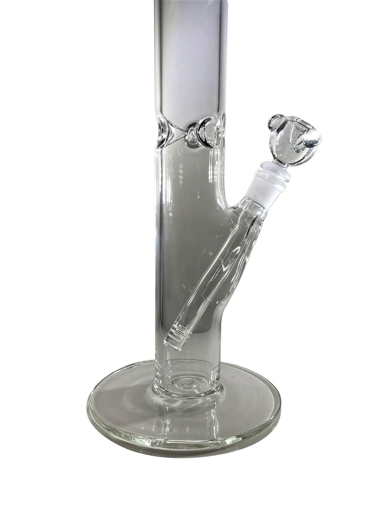 AMG 18" Clear Hemp Leaf Flared Base Glass Water Pipe